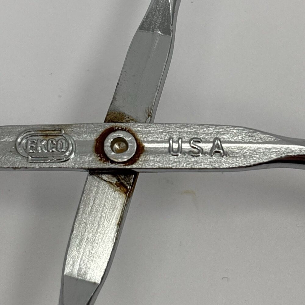Vintage Ekco USA Hot Dog Tongs Kitchen Utensil BBQ Sausage Turner - Picture 7 of 10